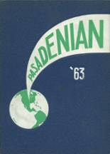 Pasadena High School 1963 yearbook cover photo
