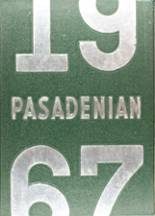 Pasadena High School 1967 yearbook cover photo