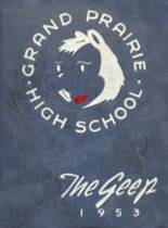 Grand Prairie High School 1953 yearbook cover photo