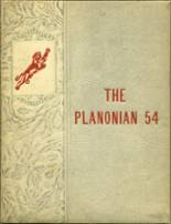 Plano High School 1954 yearbook cover photo