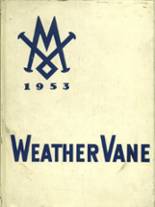 Maumee Valley Country Day High School 1953 yearbook cover photo