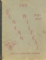 Duncan High School 1938 yearbook cover photo