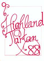 Highland Park High School 1988 yearbook cover photo