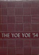 Yoe High School 1954 yearbook cover photo