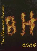 Big Horn High School 2003 yearbook cover photo