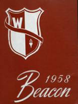 Western International High School 1958 yearbook cover photo