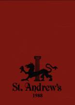 St. Andrew's High School 1988 yearbook cover photo