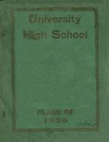 1939 University High School Yearbook from Morgantown, West Virginia cover image