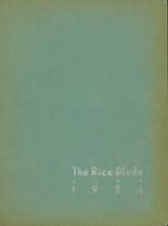 Biggs High School 1934 yearbook cover photo