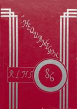 Rib Lake High School 1986 yearbook cover photo