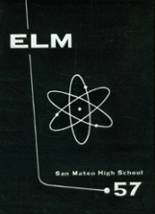 San Mateo High School 1957 yearbook cover photo