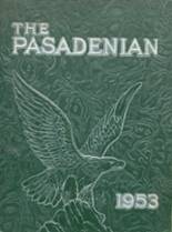 Pasadena High School 1953 yearbook cover photo