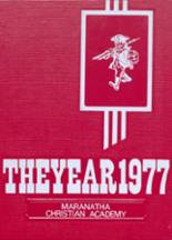 Maranatha Christian Academy 1977 yearbook cover photo