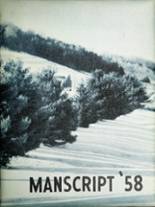 Mansfield High School 1958 yearbook cover photo