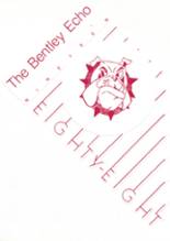 Bentley High School 1988 yearbook cover photo