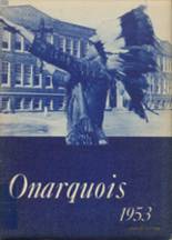 Onarga High School 1953 yearbook cover photo