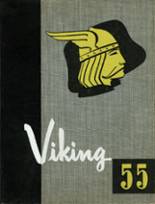 North High School 1955 yearbook cover photo