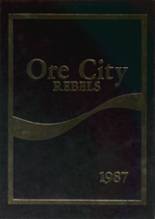 Ore City High School 1987 yearbook cover photo