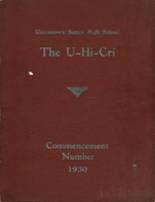 Uniontown High School 1930 yearbook cover photo