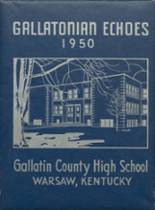 1950 Gallatin County High School Yearbook from Warsaw, Kentucky cover image