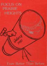 Prairie Heights High School 1981 yearbook cover photo