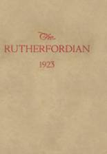Rutherford High School 1923 yearbook cover photo