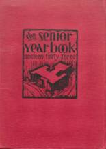 Goshen High School 1933 yearbook cover photo