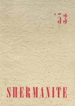 Sherman Central High School 1953 yearbook cover photo