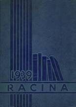Racine High School 1939 yearbook cover photo
