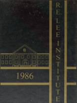 1986 R. E. Lee Institute Yearbook from Thomaston, Georgia cover image