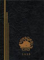 Carnegie High School 1935 yearbook cover photo