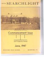 1947 Richford Junior - Senior High School Yearbook from Richford, Vermont cover image