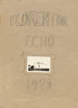 1920 Florence High School Yearbook from Florence, Wisconsin cover image