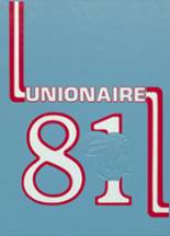 Union County High School 1981 yearbook cover photo