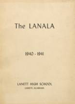 Lanett High School 1941 yearbook cover photo