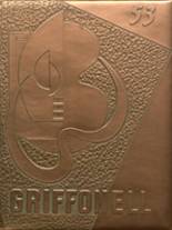 Griffith Institute High School 1953 yearbook cover photo