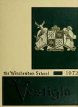 Winchendon School 1972 yearbook cover photo