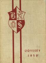 Bateman High School 1959 yearbook cover photo