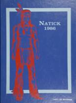 Natick High School 1986 yearbook cover photo