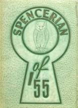 Spencer High School 1955 yearbook cover photo