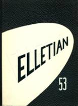 1953 Ellet High School Yearbook from Akron, Ohio cover image
