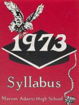 1973 Marion Adams High School Yearbook from Sheridan, Indiana cover image