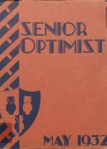 South Side High School 1932 yearbook cover photo