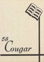 Kutztown High School 1958 yearbook cover photo