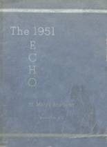 St. Mary's High School 1951 yearbook cover photo