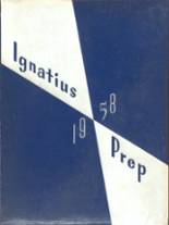 St. Ignatius High School 1958 yearbook cover photo