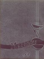 Macon High School 1954 yearbook cover photo