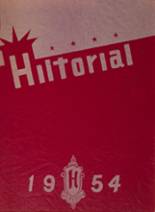 Hilton High School 1954 yearbook cover photo