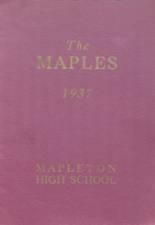 Maple Valley High School 1937 yearbook cover photo