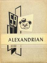 Alexandria High School 1959 yearbook cover photo